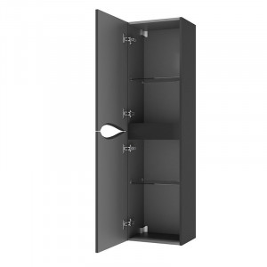 COLOANA MOBILIER MURCIA, 41X29.8X150 CM, 2 USI REVERSIBILE SOFT-CLOSE, GRAFIT MAT - Img 2