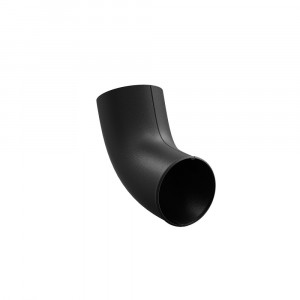 Cot evacuare burlan pentru sistem pluvial Bilka, metalic, D 100, negru (RAL 9005), mat
