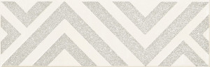 Decor Tubadzin Burano bar C 7.8x23.7 cm, white
