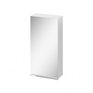 Dulap suspendat cu oglinda Cersanit Virgo, 40x80 cm, alb, maner crom