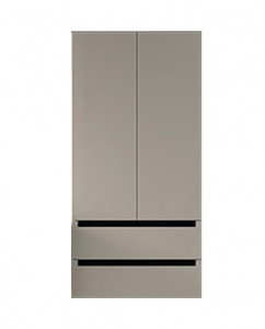 Dulap tip coloana Kolpasan Vittoria, 2 usi si 2 sertare, 79x148 cm, bej mat - Img 5