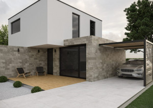 Elevatie Klinker Cerrad Saltstone grys 14.8x30 cm - Img 2