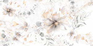 Faianta decor Kai Ceramics Breeze Flowers White 30x60 cm - Img 2