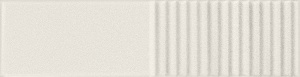 Faianta Tubadzin Groove white sugar 2 STR 7.8x29.8 cm