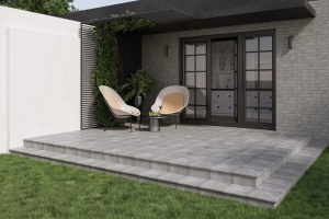 Gresie Klinker Paradyz Mattone Sabbia grafit 30x30 cm - Img 3