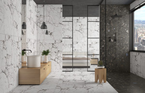 Gresie portelanata, rectificata, Sparkle Glacier 60x120 cm, High glossy - Img 4