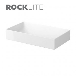 Lavoar pe blat Cersanit Inverto, rectangular, 60x35x11 cm, alb