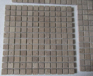 Mozaic piatra Travertin Noce 31.5x31.5 cm - Img 2