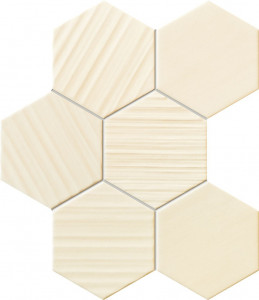 Mozaic Tubadzin Horizon hex 22.1x28.9 cm, ivory