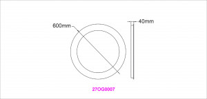 Oglinda cu iluminare LED 3D Belform Atlantis, buton touch si joc de lumini 3D Ø60 cm - Img 3