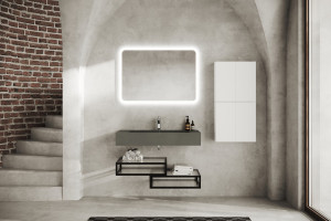 Oglinda cu iluminare LED Savini Due SPR203, 100x70 cm - Img 3