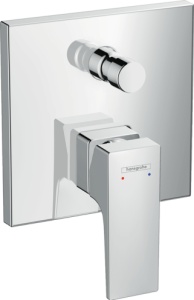 Ornament baterie incastrata cada/dus Hansgrohe Metropol , cu diverter (necesita IBOX), crom - Img 2