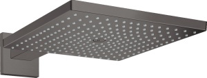 Palarie si brat de dus Hansgrohe Raindance E 300 Air 1 JET, 300X300MM, CU PRINDERE PE PERETE CU BRAT 390MM, BRUSHED BLACK CHROME - Img 7