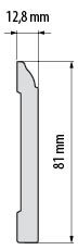 Plinta decorativa Elegance compactpolimer-lpc15 82,6mm/2,44 m alb - Img 2