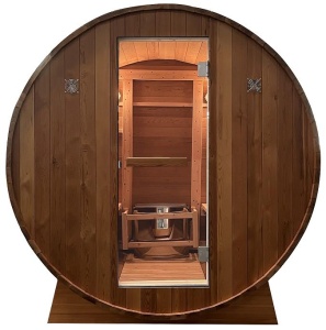 Sauna finlandeza de exterior Sanotechnik Tromso, 5-6 persoane, 180x180x188 cm