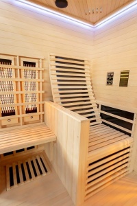 Sauna uscata Sanotechnik Carbon 3, 2 persoane, 150x150x195cm - Img 5