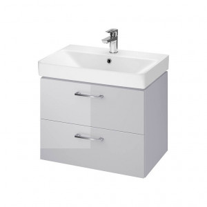 SET B278 Mobilier suspendat cu lavoar Cersanit Lara Mille Slim, 60 cm, gri