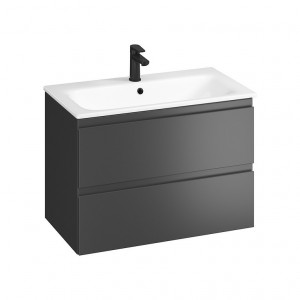 SET B818 Mobilier suspendat Cersanit MODUO-IN cu lavoar 80 cm, antracit