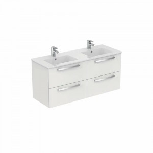 Set mobilier suspendat Ideal Standard Tempo cu lavoar Tempo 120 cm, alb