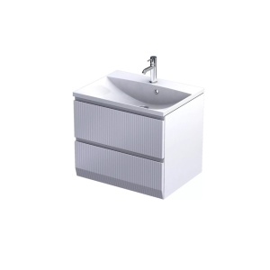 Set mobilier suspendat Oristo Brylant cu lavoar Amelia 60 cm, alb