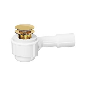 Sifon pentru cada Cersanit, click-clack, auriu