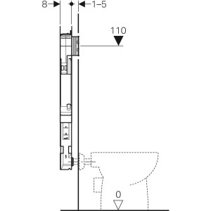 SISTEM INSTALARE CU REZERVOR GEBERIT 8 CM CAL. I - Img 3