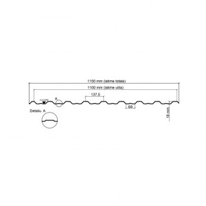 Tabla cutata Wetterbest W18 Lucios 0.5 mm - Img 10