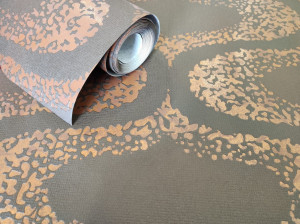 Tapet vinil Novamur Marburg 6560-20, lavabil, patina aurie, 10,05x0,53 m