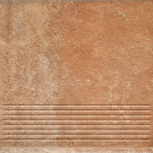Treapta Klinker Paradyz Scandiano rosso stopnica prosta 30x30 cm - Img 2