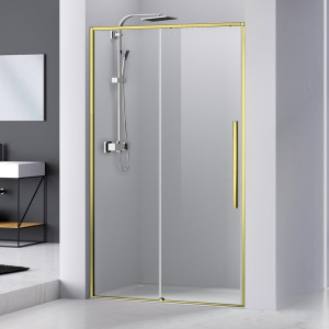 Usa dus glisanta Belform Fortuna, 100 cm, sticla 6 mm, profil auriu