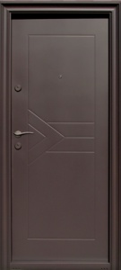 Usa metalica Tracia Callatis, dreapta, maro inchis RAL 8019, 205 x 88 cm + accesorii