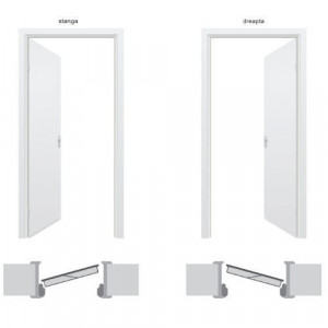 Usa metalica Tracia Pontus, dreapta, gri antracit RAL 7016, 205x88 cm + accesorii - Img 3