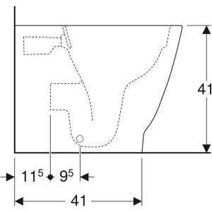 VAS WC BTW SMYLE SQUARE RIMFREE CU FIXARE ASCUNSA - Img 4