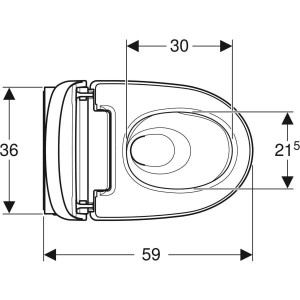 Vas wc suspendat cu functie de bideu Geberit AquaClean Mera Comfort, capac soft close, alb - Img 3