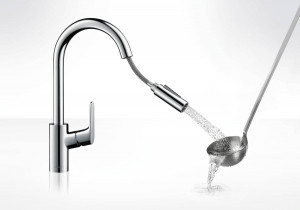 Baterie bucatarie Hansgrohe Focus E2 dus extractabil, crom - Img 2