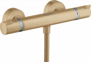 Baterie dus termostatica Hansgrohe Ecostat Comfort, bronz periat