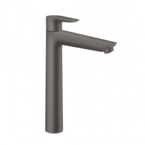Baterie inalta lavoar Hansgrohe Talis E 240 cu ventil Pop-Up negru - crom periat