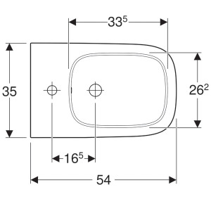 BIDEU BTW SMYLE SQUARE RIMFREE CU FIXARE ASCUNSA - Img 3