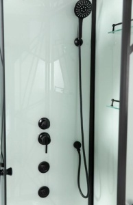 Cabina dus cu hidromasaj Sanotechnik DECO BLACK 2, 120X80x215 cm - Img 3