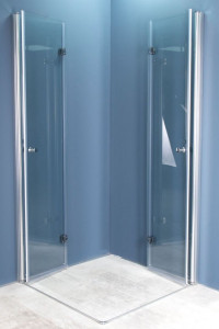 Cabina dus cu usi pliante Sanotechnik Optima crom, 100x100 cm - Img 2