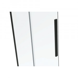 Cabina dus dreptunghiulara Belform Infinity, usa culisanta, 100x80 cm, negru - Img 2