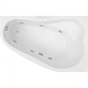 Cada baie hidromasaj Hidro Belform Mistika, acril, orientare stanga, 150x100 cm