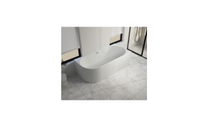 Cada freestanding BALI riflata, dreapta, acril, 170x80x56 cm - Img 2