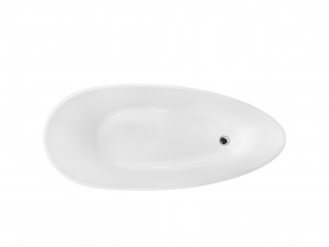Cada freestanding compozit Besco Goya alba 160x70 cm - Img 2