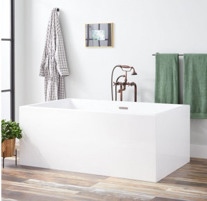 Cada freestanding dreptunghiulara 9005, acril, 170x80 cm - Img 2