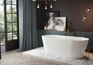 Cada freestanding Hera JL6945 acril 170 x 73 cm alb lucios - Img 5