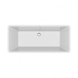 Cada freestanding rectangulara Cersanit Crea, acril, 162x72 cm, alb lucios - Img 2
