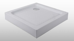 Cadita de dus din ABS, patrata, 90x90x12,5 cm
