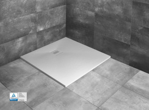 Cadita dus Radaway Kyntos C White, compozit, 90x90 cm