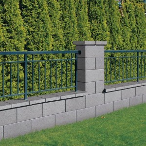 Capac interval gard Semmelrock Rivago 23.5x27x5 cm, gri - Img 3